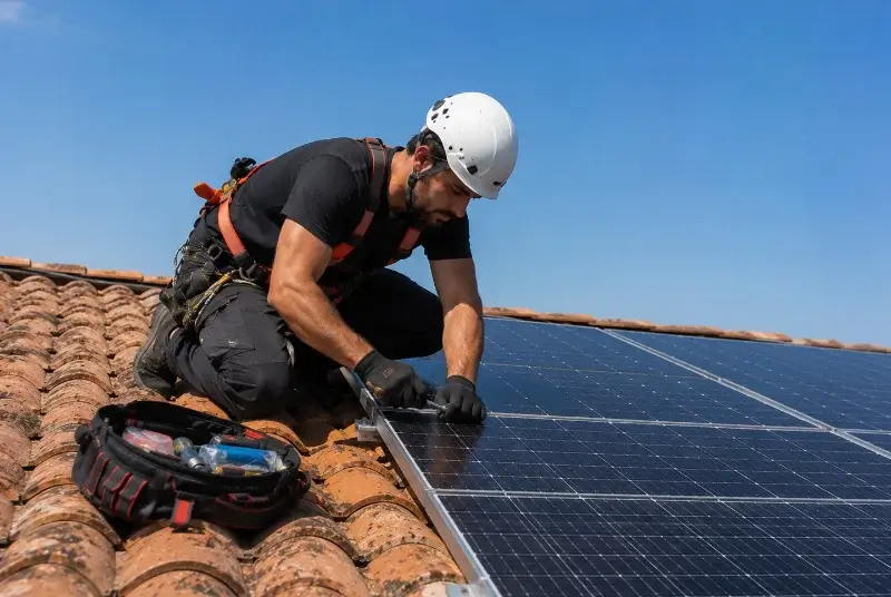 Maintenance et monitoring de panneaux solaires à Eckwersheim